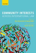 Cover for Community Interests Across International Law