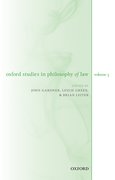 Cover for Oxford Studies in Philosophy of Law Volume 3