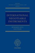Cover for International Negotiable Instruments