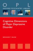 Cover for Cognitive Dimensions of Major Depressive Disorder