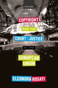 Cover for Copyright and the Court of Justice of the European Union