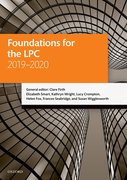 Cover for Foundations for the LPC 2019-2020