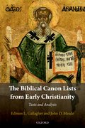 Cover for The Biblical Canon Lists from Early Christianity