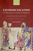 Cover for Excommunication in Thirteenth-Century England - 9780198840367
