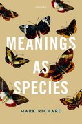 Cover for Meanings as Species