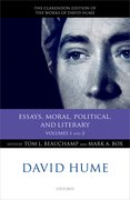 Cover for David Hume: Essays, Moral, Political, and Literary