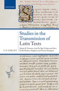 Cover for Studies on the Transmission of Latin Texts