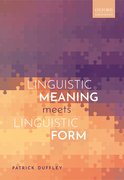 Cover for Linguistic Meaning Meets Linguistic Form