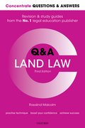 Cover for Concentrate Questions and Answers Land Law