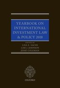 Cover for Yearbook on International Investment Law & Policy 2018