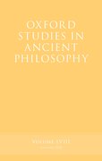 Cover for Oxford Studies in Ancient Philosophy, Volume 58