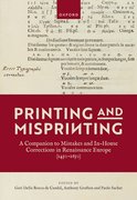 Cover for Printing and Misprinting