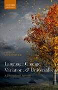 Cover for Language Change, Variation, and Universals