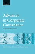 Cover for Advances in Corporate Governance
