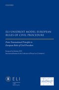 Cover for ELI – Unidroit Model European Rules of Civil Procedure