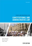 Cover for Cases and Materials on Constitutional and Administrative Law