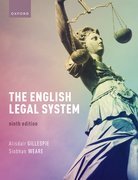 Cover for The English Legal System