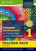 Cover for Complete Mathematics for Cambridge Secondary 1 Teacher Pack 1