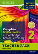 Cover for Complete Mathematics for Cambridge Secondary 1 Teacher Pack 2