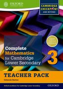 Cover for Complete Mathematics for Cambridge Secondary 1 Teacher Pack 3