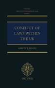 Cover for The Conflict of Laws Within the UK