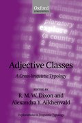 Cover for Adjective Classes