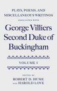 Cover for Plays, Poems, and Miscellaneous Writings associated with George Villiers, Second Duke of Buckingham