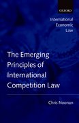 Cover for Emerging Principles of International Competition Law
