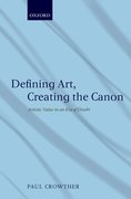 Cover for Defining Art, Creating the Canon