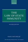 Cover for The Law of State Immunity