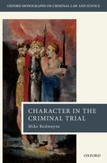 Cover for Character in the Criminal Trial