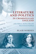 Cover for Literature and Politics in Cromwellian England