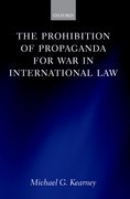 Cover for The Prohibition of Propaganda for War in International Law