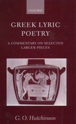 Cover for Greek Lyric Poetry