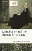 Cover for Latin Poetry and the Judgement of Taste