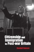 Cover for Citizenship and Immigration in Post-war Britain