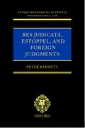 Cover for Res Judicata, Estoppel and Foreign Judgments
