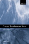 Cover for Plato on Knowledge and Forms