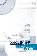 Cover for Yearbook of Copyright and Media Law, Volume VI 2001-02