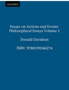 Cover for Essays on Actions and Events