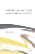 Cover for Paradox and Platitude in Wittgenstein