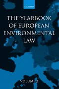 Cover for Yearbook of European Environmental Law