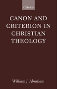 Cover for Canon and Criterion in Christian Theology