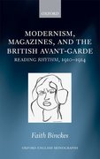 Cover for Modernism, Magazines, and the British avant-garde