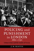 Cover for Policing and Punishment in London, 1660-1750