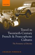 Cover for Travel in Twentieth-Century French and Francophone Cultures