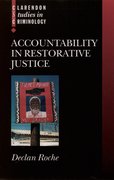 Cover for Accountability in Restorative Justice