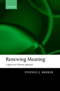 Cover for Renewing Meaning