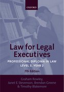 Cover for Law for Legal Executives