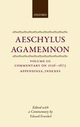 Cover for Aeschylus: Agamemnon